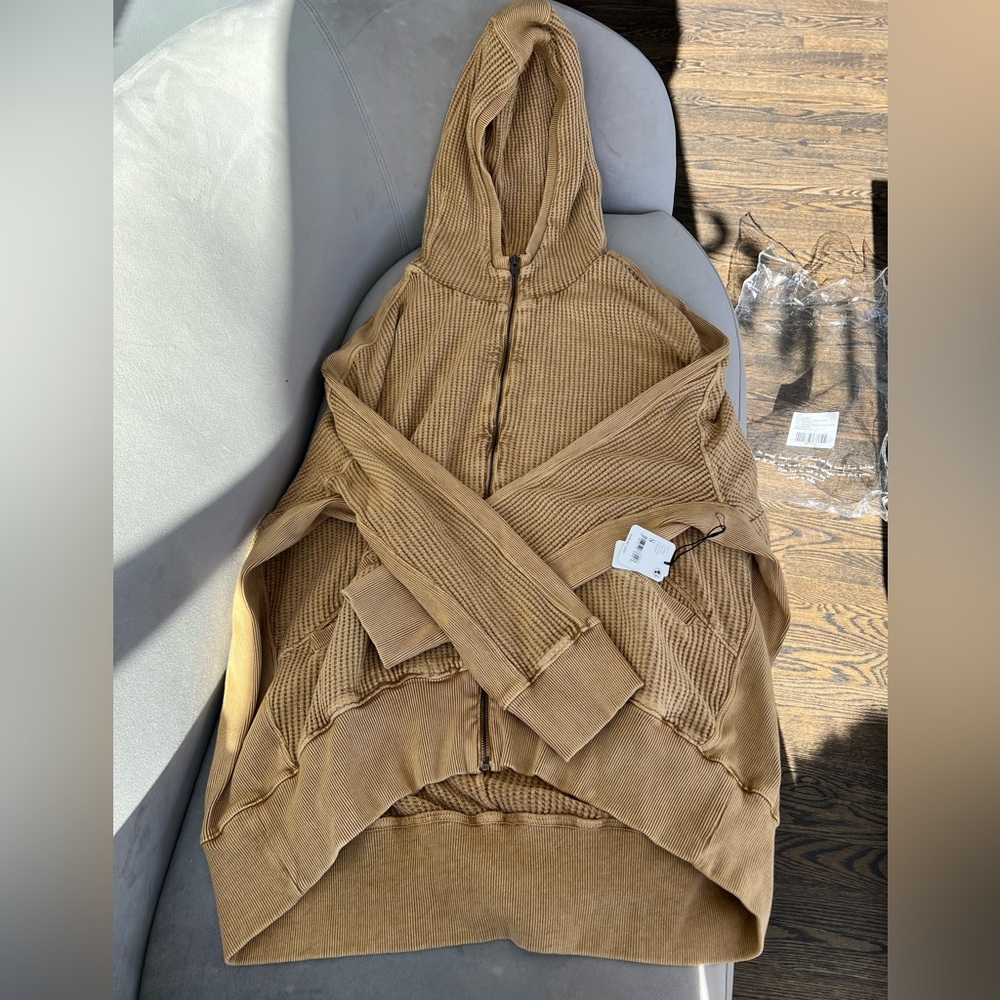 NWT Free People FP One Ash Hoodie Sz Sm - Picture 5 of 9